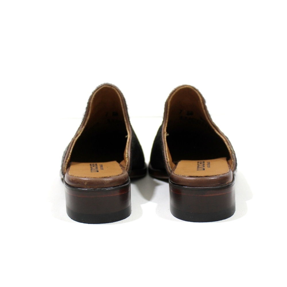 Lucchese Leather Spotted Haircalf Mules - Picture 5 of 6